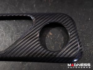 Alfa Romeo Giulia Interior Door Handle Surround Trim Kit - Carbon Fiber - Feroce Carbon